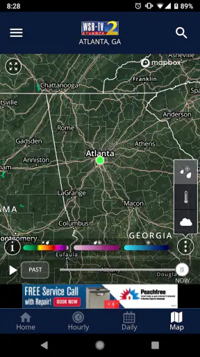 WSB-TV Channel 2 Weather screenshot