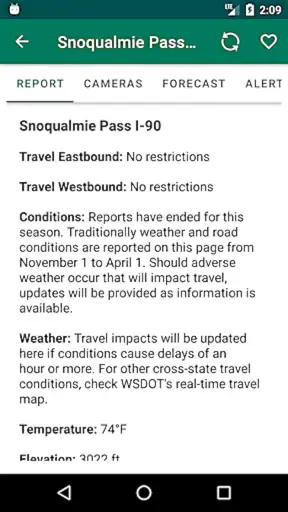 WSDOT screenshot
