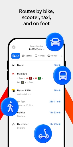 Yandex Maps and Navigator screenshot