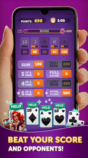 Yatzy Cards screenshot