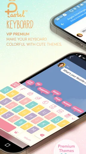 Pastel Keyboard Themes Color screenshot