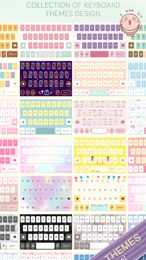 Pastel Keyboard Themes Color screenshot