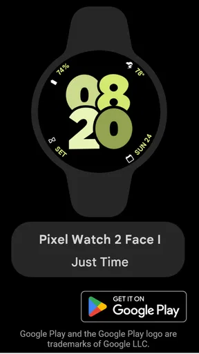 Pixel Watch 2 Face I screenshot