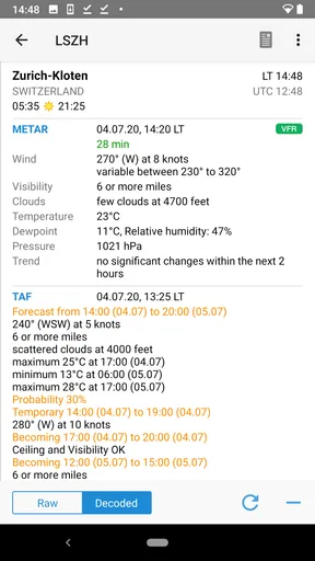 AeroWeather screenshot