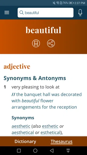 Dictionary - M-W Premium screenshot