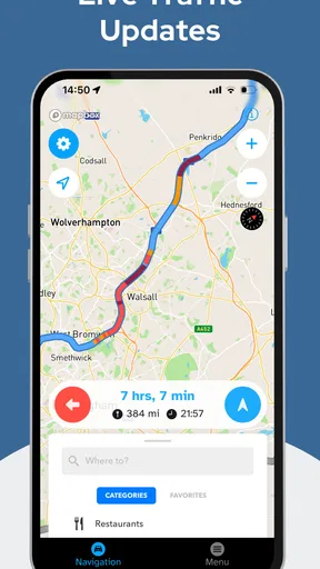 RouteLed Navigation screenshot