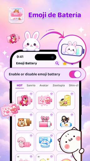 Emoji Batería: Icono Divertido screenshot