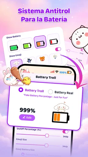 Emoji Batería: Icono Divertido screenshot