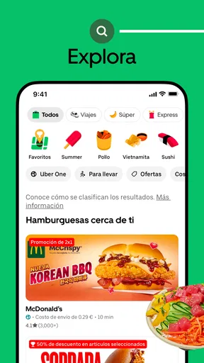 Uber Eats: Comida a domicilio screenshot