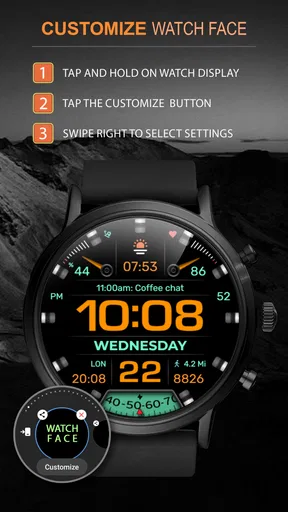 WFP 233 Digital watch face screenshot