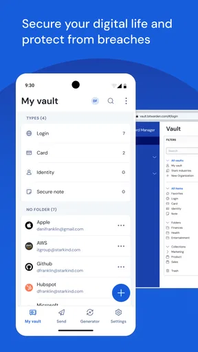 Bitwarden - Wachtwoordbeheer screenshot