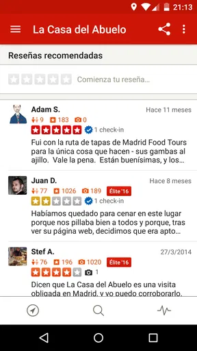 Yelp screenshot