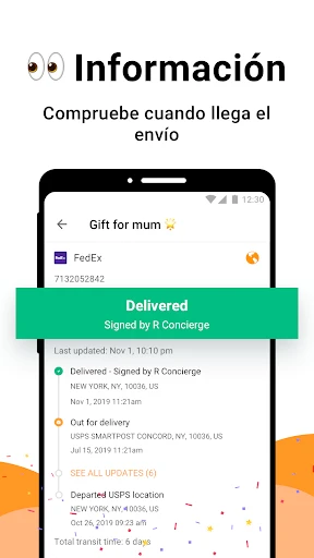 AfterShip Buscador de paquetes screenshot