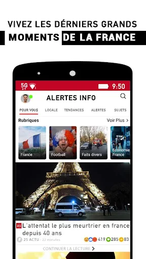 Alertes info France screenshot