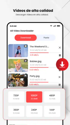 Aplicación descarga video Mesh screenshot