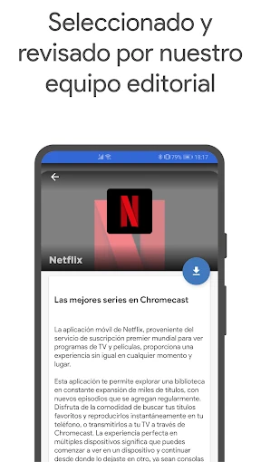 Apps para Chromecast screenshot