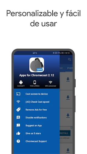 Apps para Chromecast screenshot