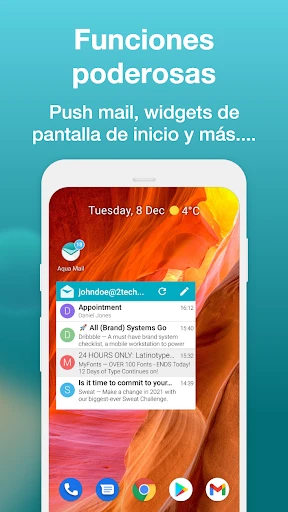 Aqua Mail: rápido y seguro screenshot