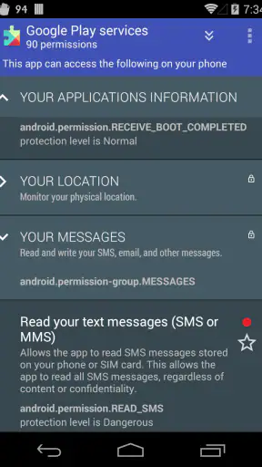 aSpotCat - Permission Checker screenshot