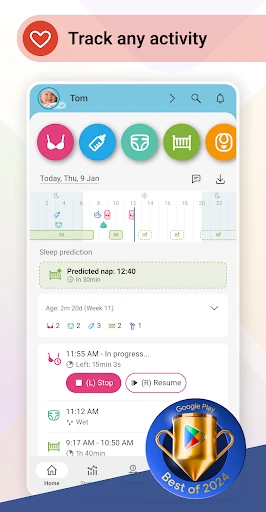 Baby Daybook Lactancia materna screenshot