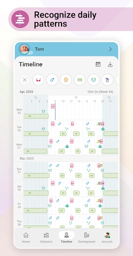 Baby Daybook Lactancia materna screenshot