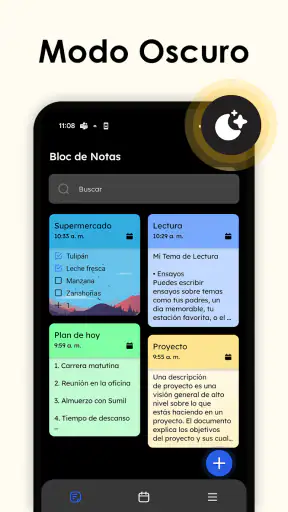 Bloc de notas y listas screenshot