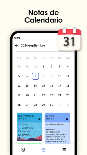 Bloc de notas y listas screenshot