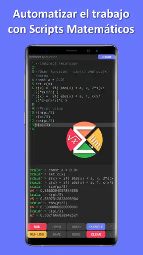 Calculadora Científica Scalar screenshot
