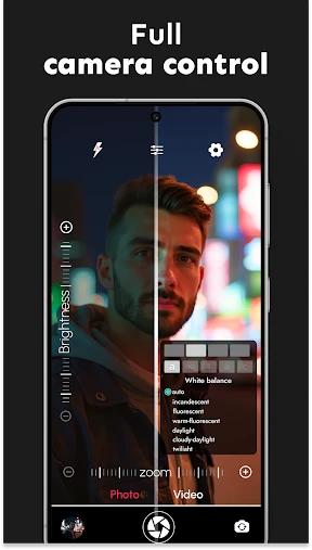 Cámara DSLR HD: cámara 4K HD screenshot