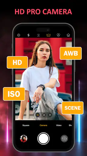 Cámara inteligente HD y filtro screenshot