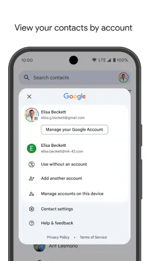Contactos screenshot