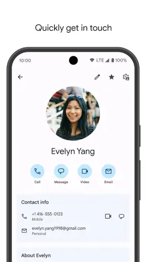 Contactos screenshot