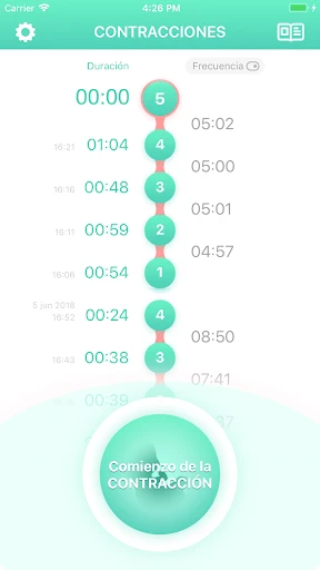 Contador de contracciones 9m screenshot