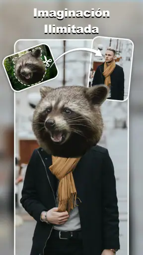 Cortar y Pegar Foto Editor IA screenshot