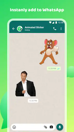 Creador de pegatinas animadas screenshot