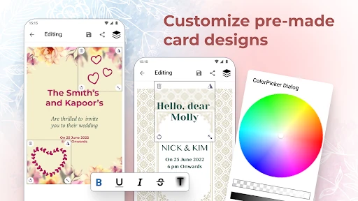 Creador de tarjetas de boda screenshot