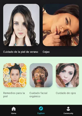 cuidado piel y cuidado cara screenshot