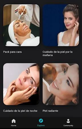 cuidado piel y cuidado cara screenshot