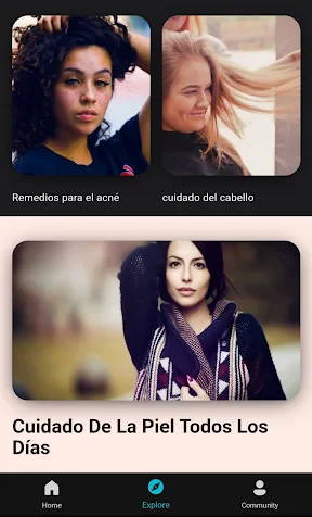 cuidado piel y cuidado cara screenshot