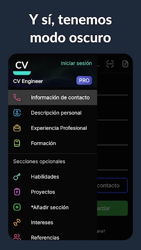 Currículum Vítae - CV Engineer screenshot