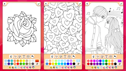 Dia de san Valentin Colorante screenshot