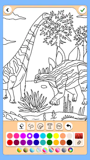 Dinosaurio juego de color screenshot
