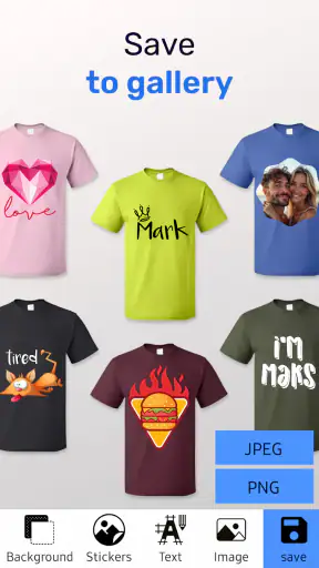 Diseñador de camisetas: Crear screenshot