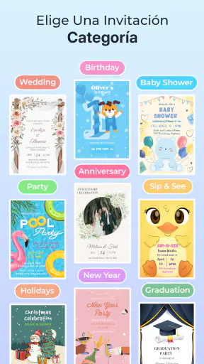 Diseño tarjeta de invitación screenshot
