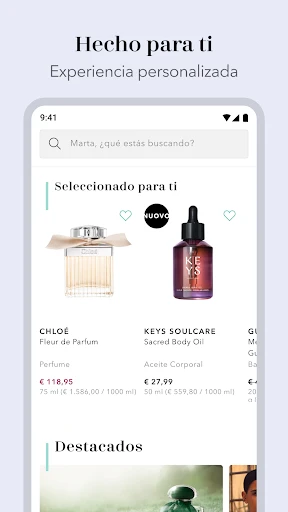 Douglas Cosmetics Spain screenshot