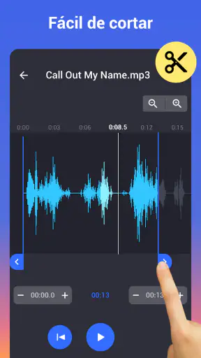 Editor de Audios: cortar audio screenshot