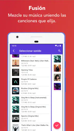 Editor y cortador de música screenshot