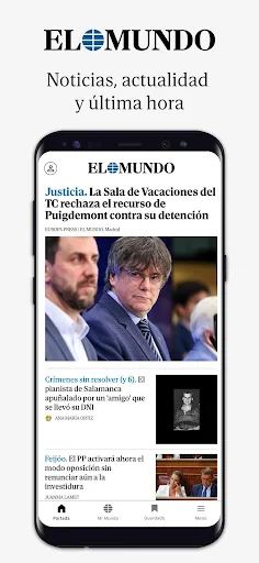 El Mundo - Diario líder online screenshot