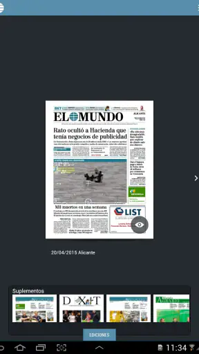El Mundo Edición Impresa screenshot