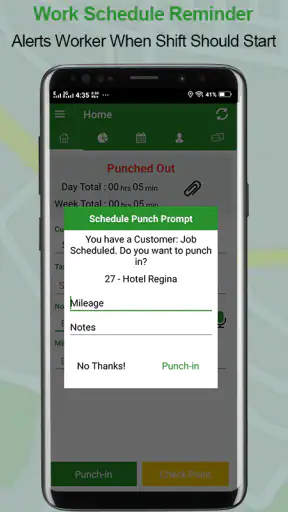 Employee Time Clock w/ GPS, Sc screenshot